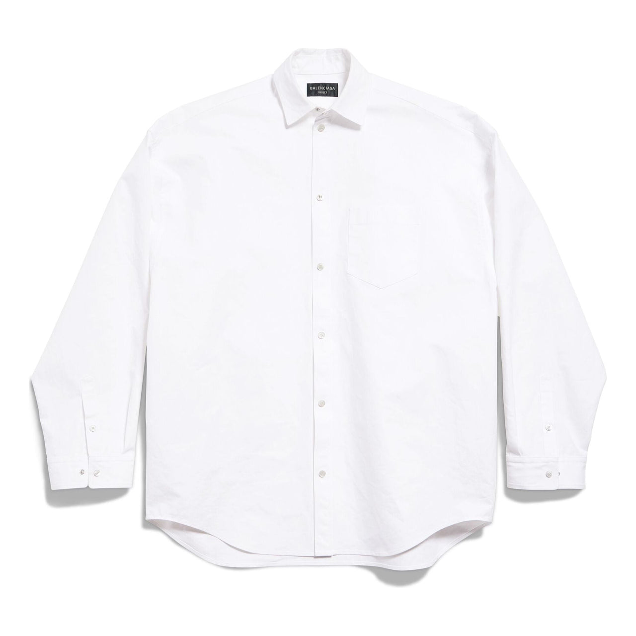 (WMNS) Balenciaga Outerwear Shirt Large Fit 'White' 794462TQM309140