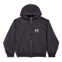 Balenciaga x Under Armour Zip-Up Hoodie 'Black White' 803264TRVB89034