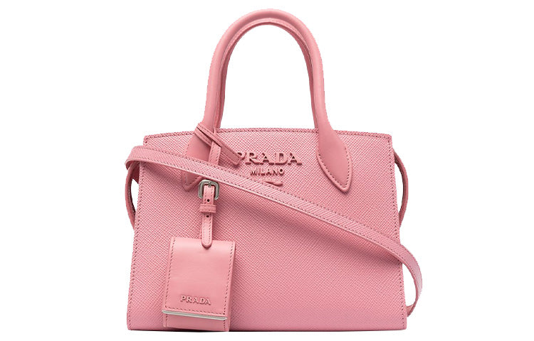 PRADA Calfskin Handbag Women's Pink