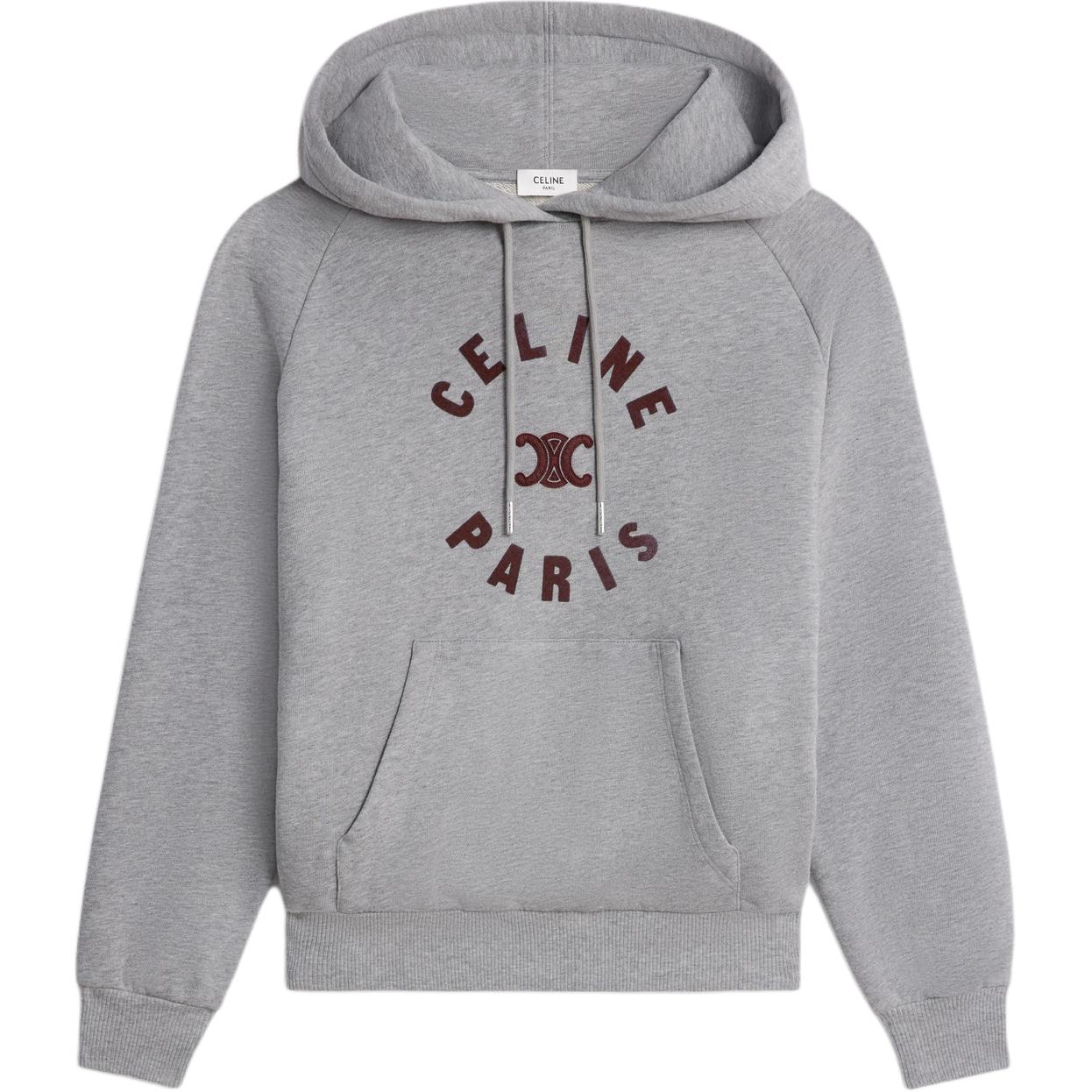 CELINE Logo Printed Drawstring Hoodie