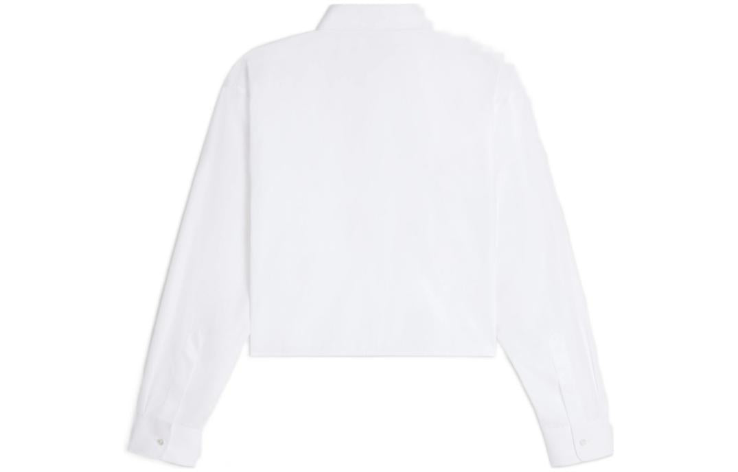CELINE Cropped Shirt In Striped Cotton