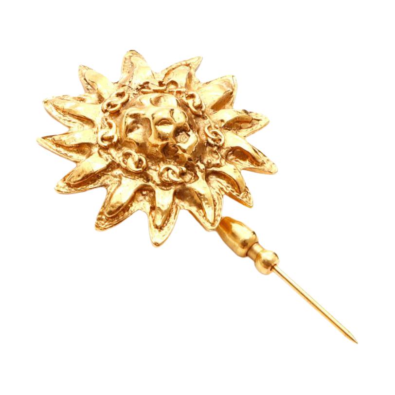 CHANEL 1980s Lion Brooch