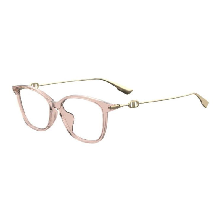 DIOR Aluminum Square Eyeglass Frames Unisex Nude