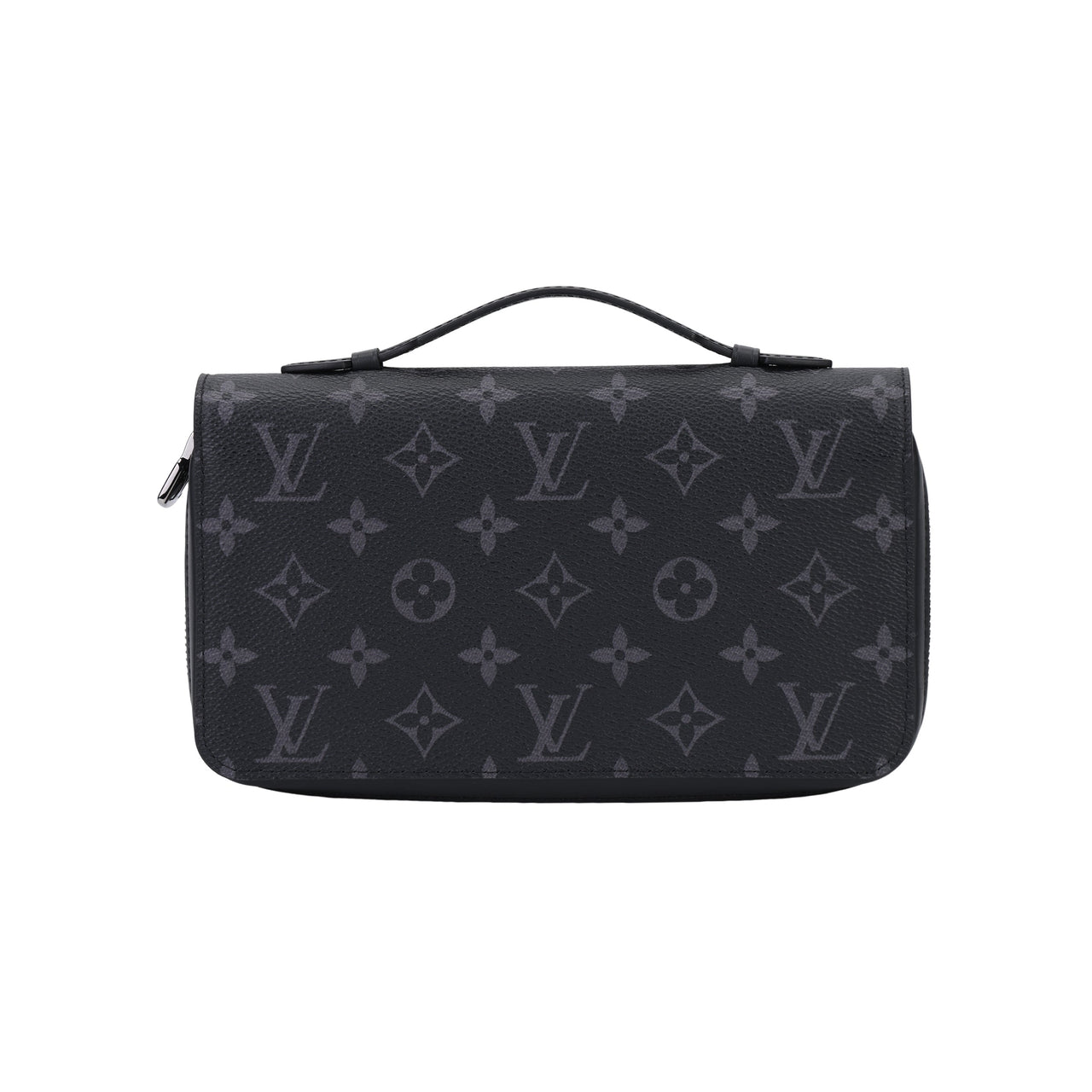 LOUIS VUITTON Zippy Canvas Wallet Men's Black