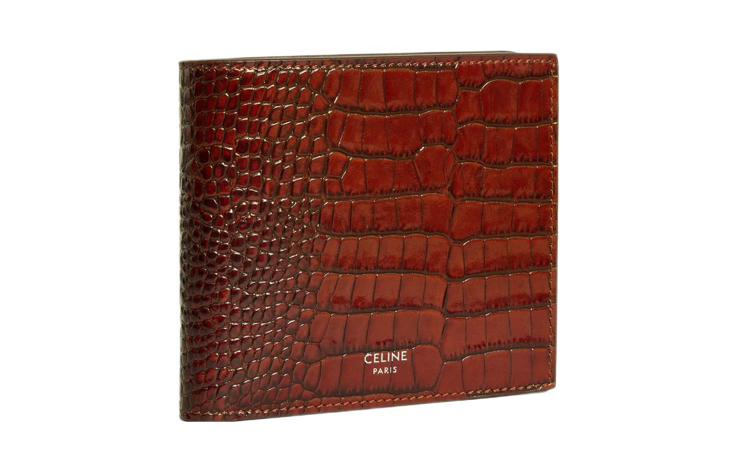 CELINE Calfskin Wallet Regular Men's Brown