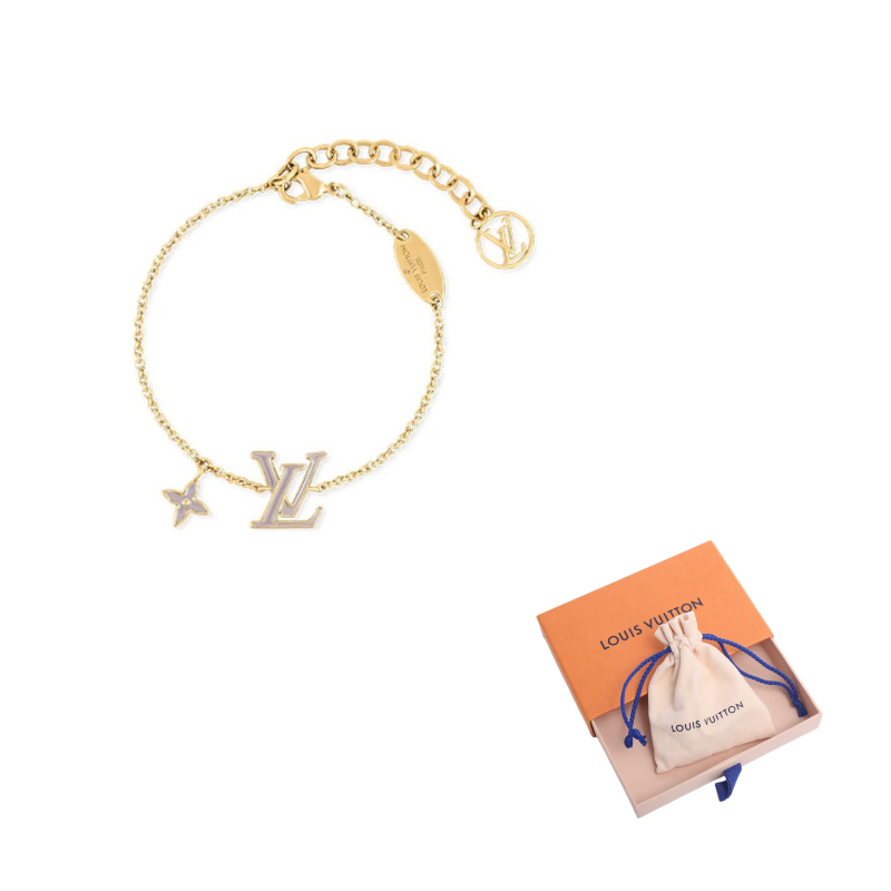 LOUIS VUITTON Enamel Bracelets Women's Gold