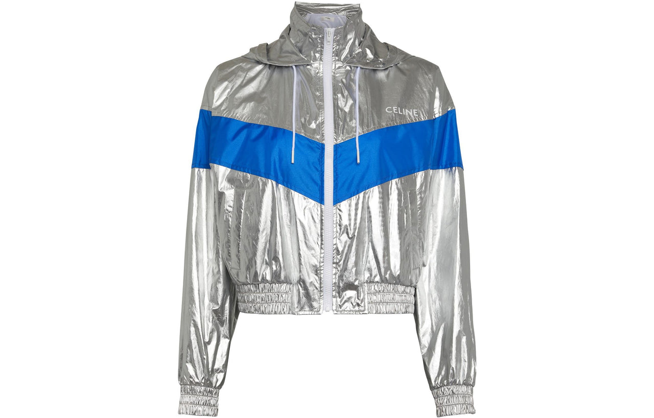 CELINE Zip Up Track Hooded Jacket
