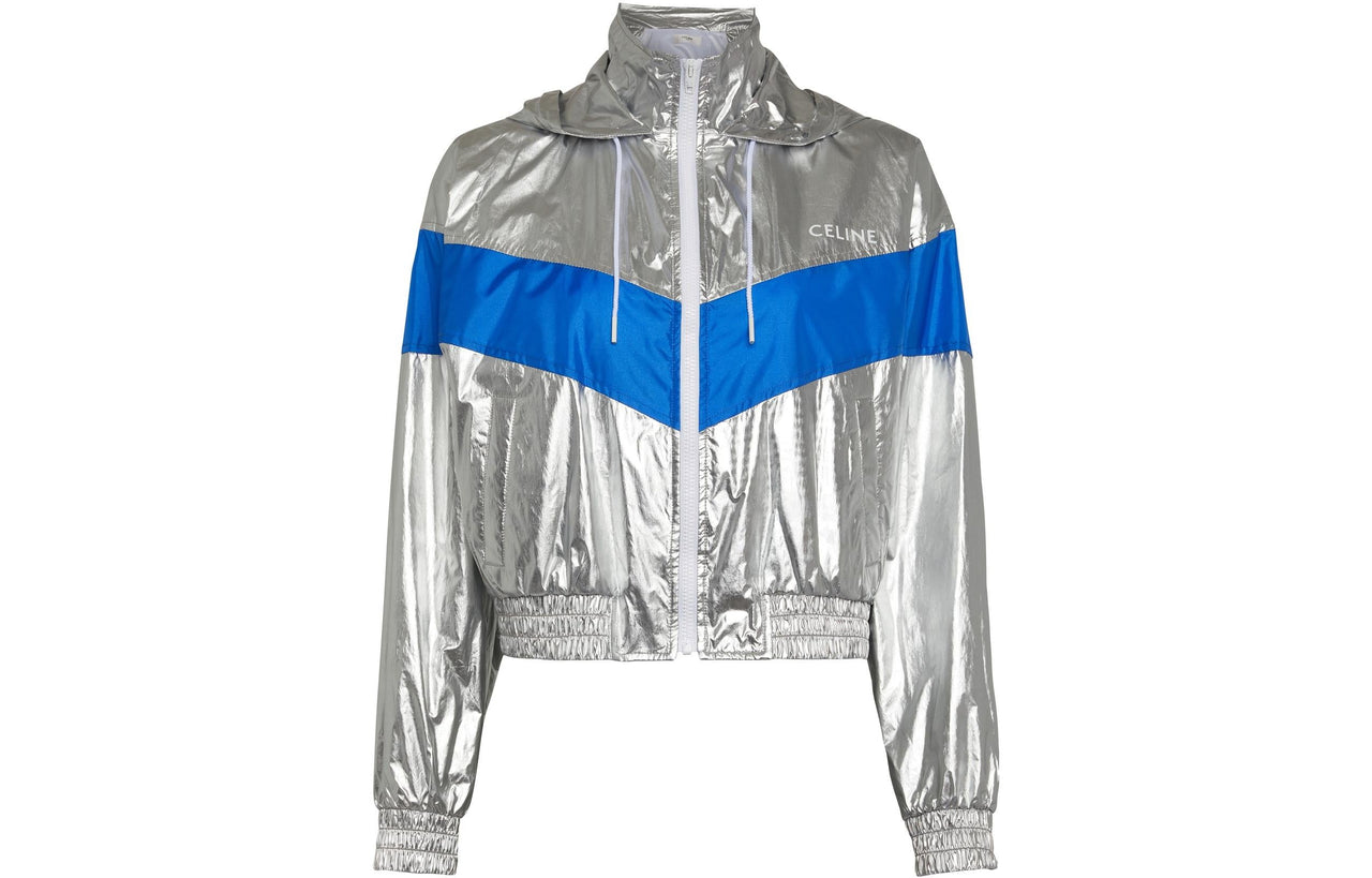 CELINE Zip Up Track Hooded Jacket