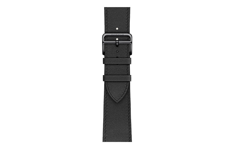 HERMES Apple Watch Calfskin Watch Refurbishing 41mm Unisex Black H078740CZ89