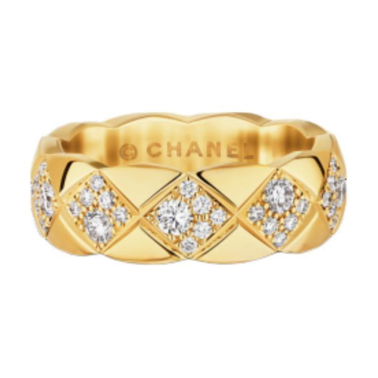CHANEL 18K Gold Rings Unisex Gold