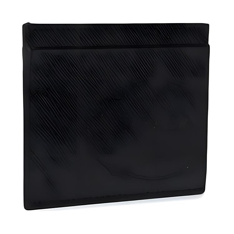 PRADA Cow Leather Card Clip Card Holder Men's Black