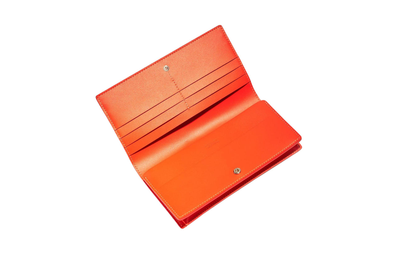 GOYARD RICHELIEU Canvas With Leather Wallet Unisex Orange
