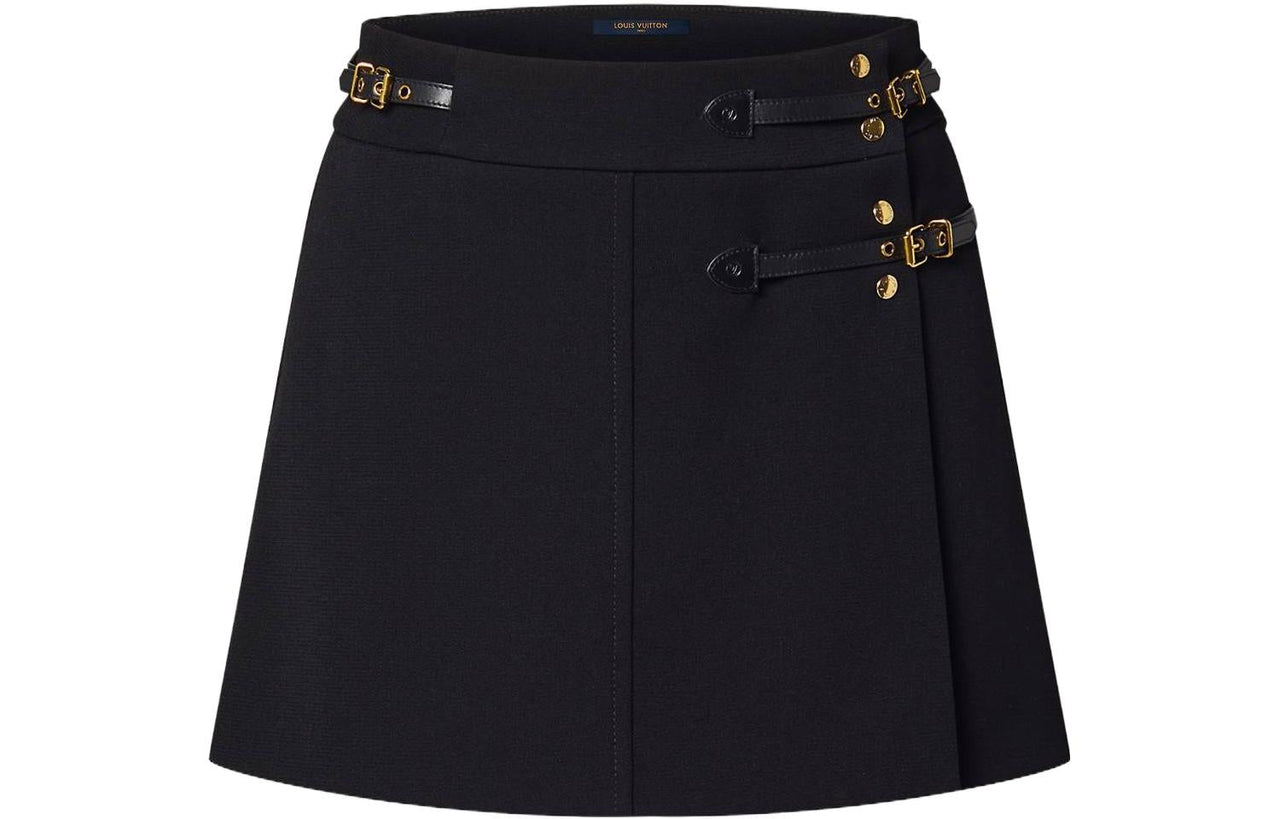 LOUIS VUITTON Strap Detail Mini Wrap Skirt