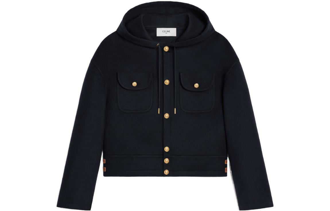 CELINE FW23 Jackets Coats Women's Navy