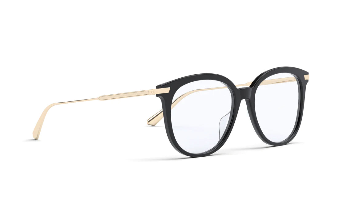 DIOR Acetate Cat Eye Eyeglass Frames Women's Black