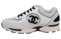 CHANEL Logo Sneaker 'White Black'