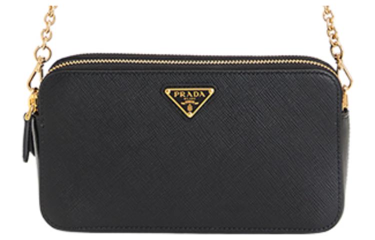 PRADA Cow Leather Chain Bag Handheld Crossbody Bag Shoulder Bag Women's Black
