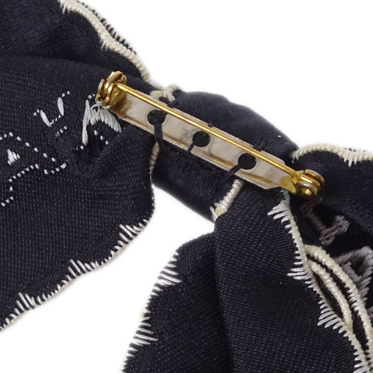 CHANEL 1990 2000s Satin Bow Brooch