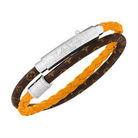 LOUIS VUITTON Canvas Bracelets Men's Saffron Yellow
