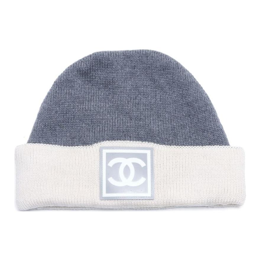 CHANEL 1990 2000s Interlocking Cc Logo Beanie