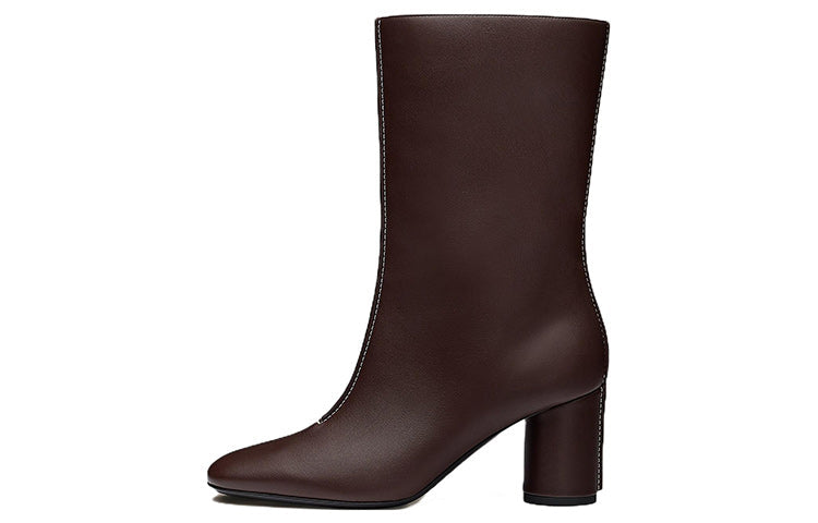 HERMES Ankle Boots Women's Brown