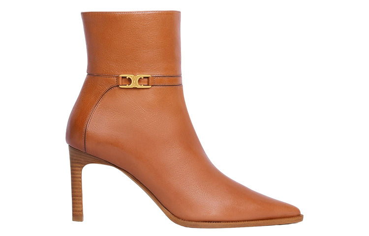 CELINE Ankle Boots Women's Brown