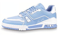 LOUIS VUITTON Lv Trainer #54 Light Blue White