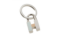 HERMES Keychains Unisex Silver
