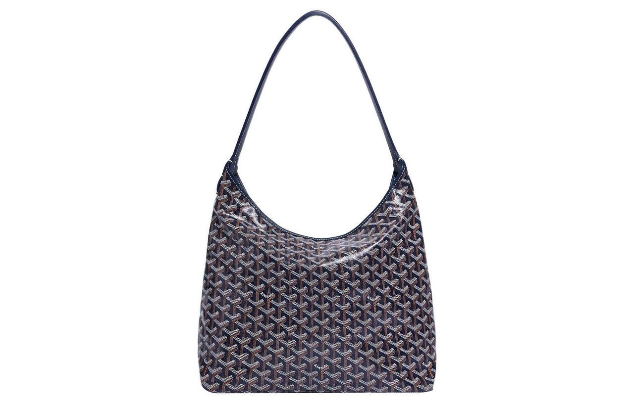 GOYARD Bohème Hobo Canvas With Leather Dog's Teeth Combo Bag, Shoulder Bag Women's