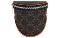 CELINE Canvas With Calfskin Crossbody Bag, Shoulder Bag Men's Tawny