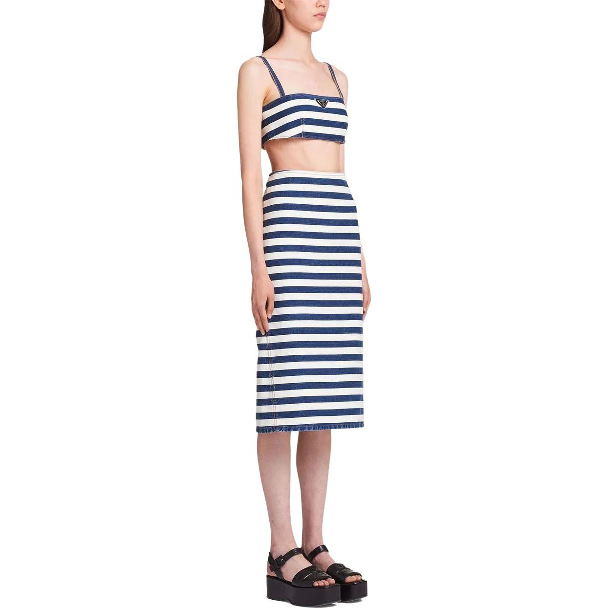 PRADA Casual Long Skirts Women's Blue