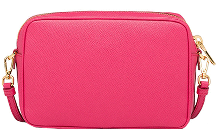 PRADA Cow Leather Small Square Bag Crossbody Bag Shoulder Bag Women's Pink