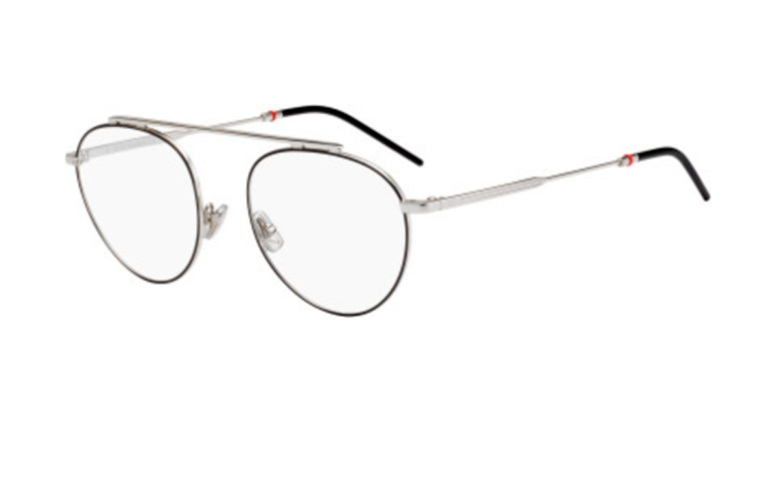 DIOR Metal Aviator Eyeglass Frames Men's Black