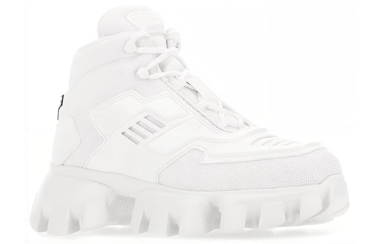 PRADA Cloudbust Thunder Casual Shoes Women's High-Top White