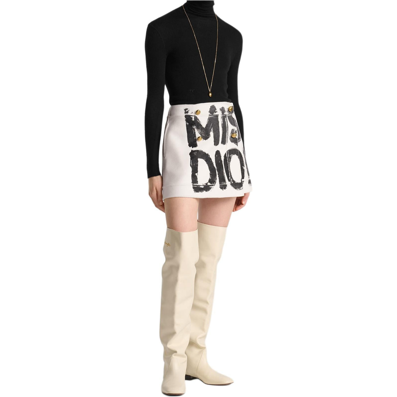 DIOR FW24 Casual Short Skirts Women's White