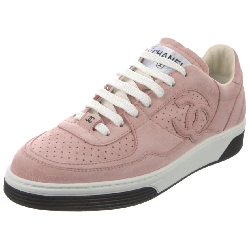 CHANEL Low-Top Skateboard Shoes Women's Pink