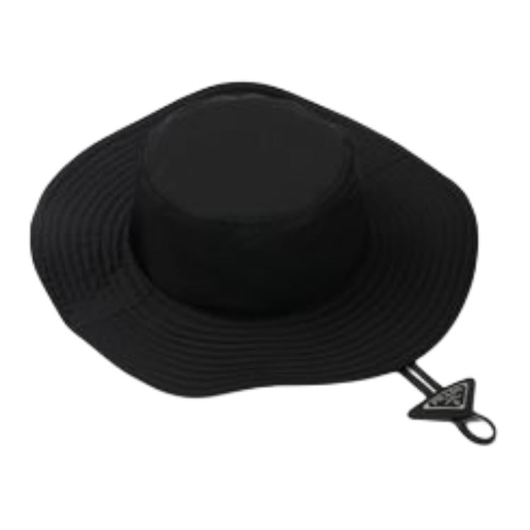 PRADA Enamel Bucket Hats Men's Black