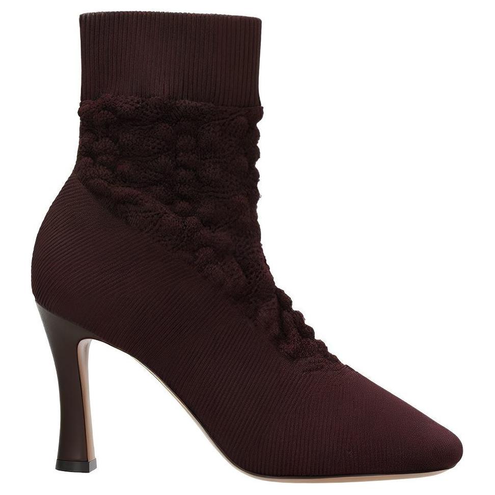 CELINE Ankle Boots Women's Purple