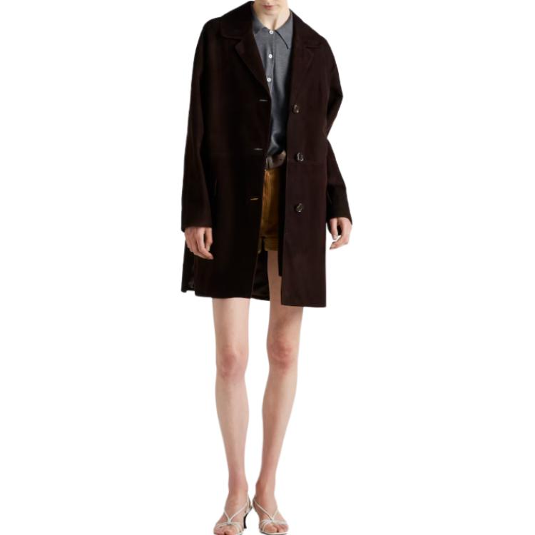 PRADA Coat Women's Coffee Brown