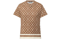 LOUIS VUITTON Stripe Accent Monogram T-Shirt