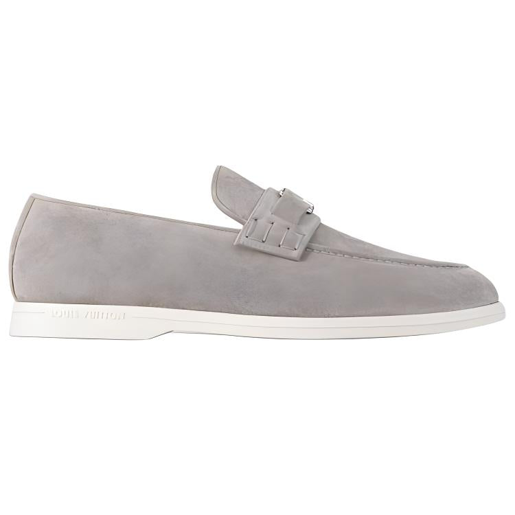 LOUIS VUITTON Estate Loafers Men's Gray
