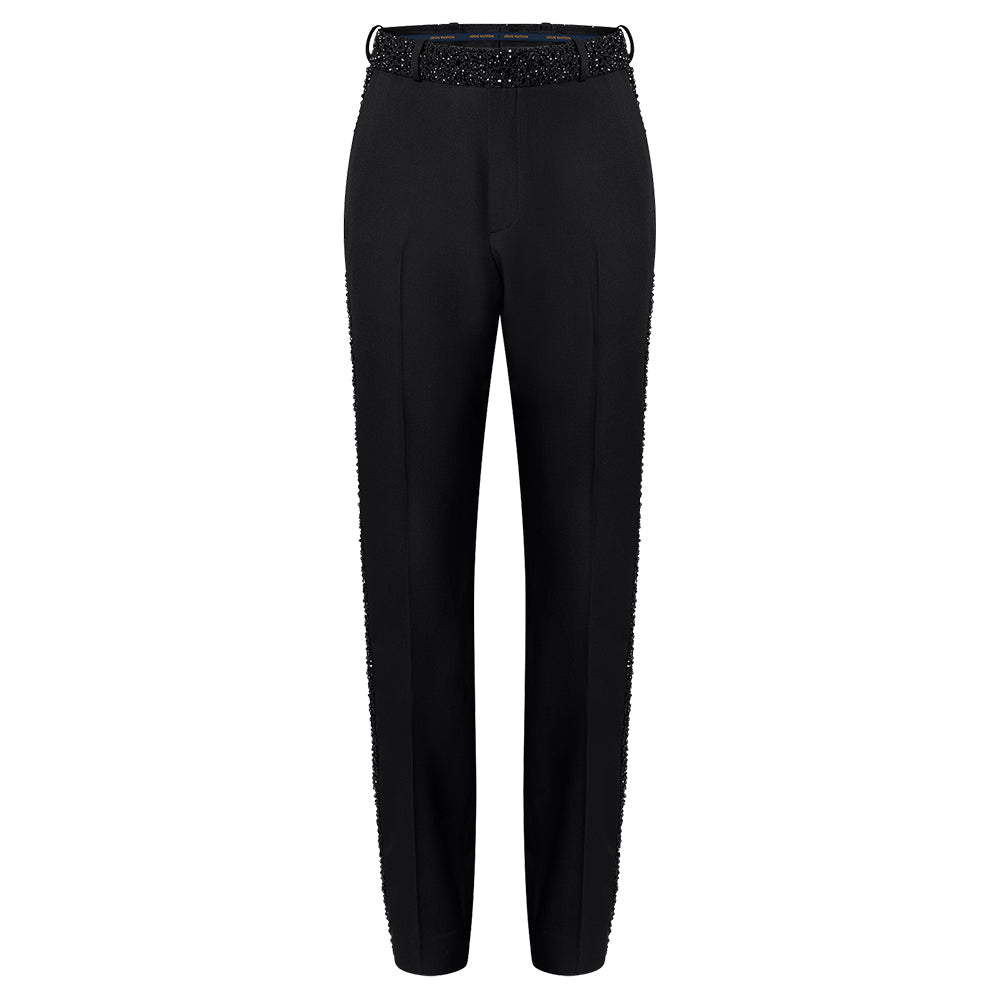 LOUIS VUITTON Made To Order Embellished Evening Cigarette Pants