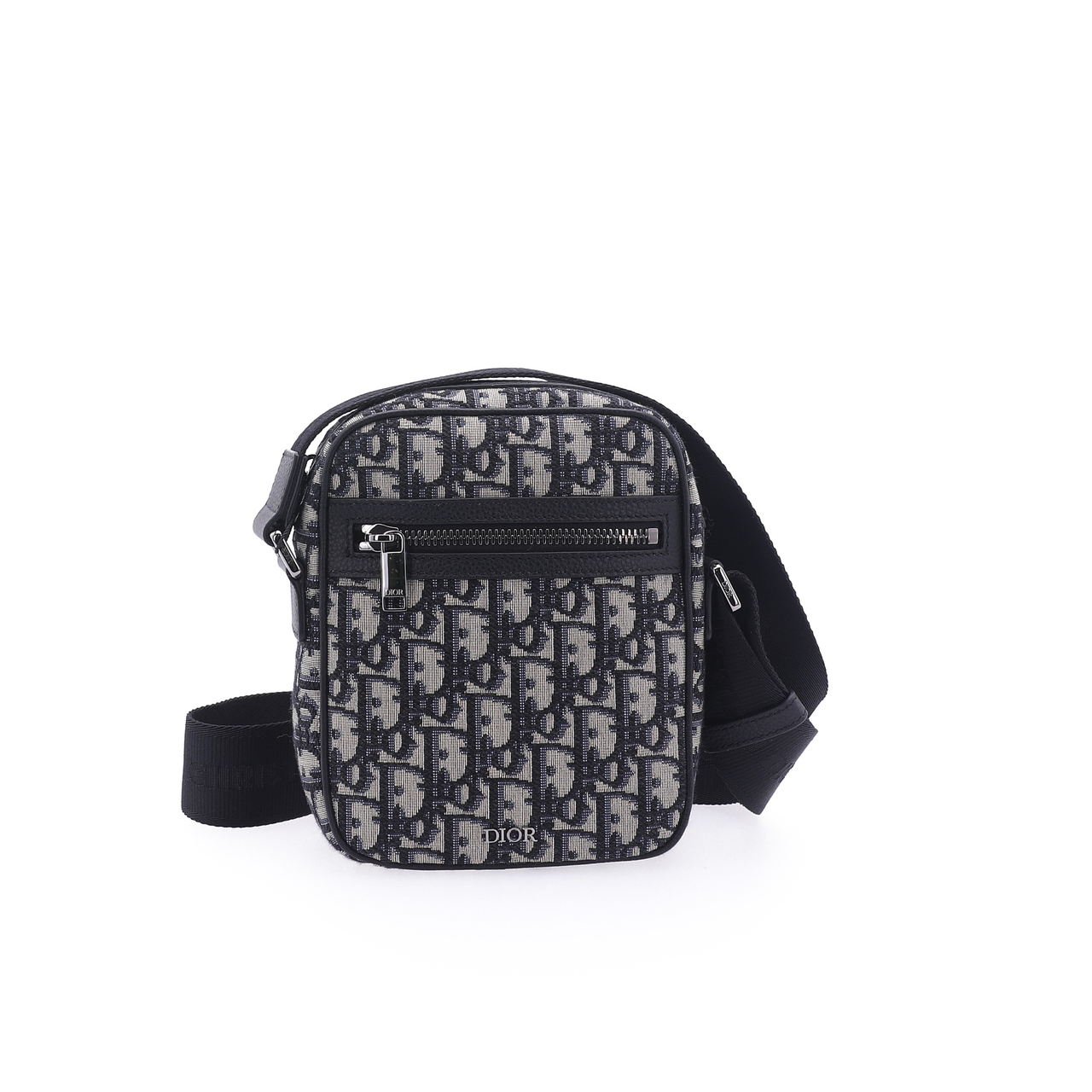 DIOR Embroidery With Cow Leather Messenger Bag, Crossbody Bag, Shoulder Bag Men's