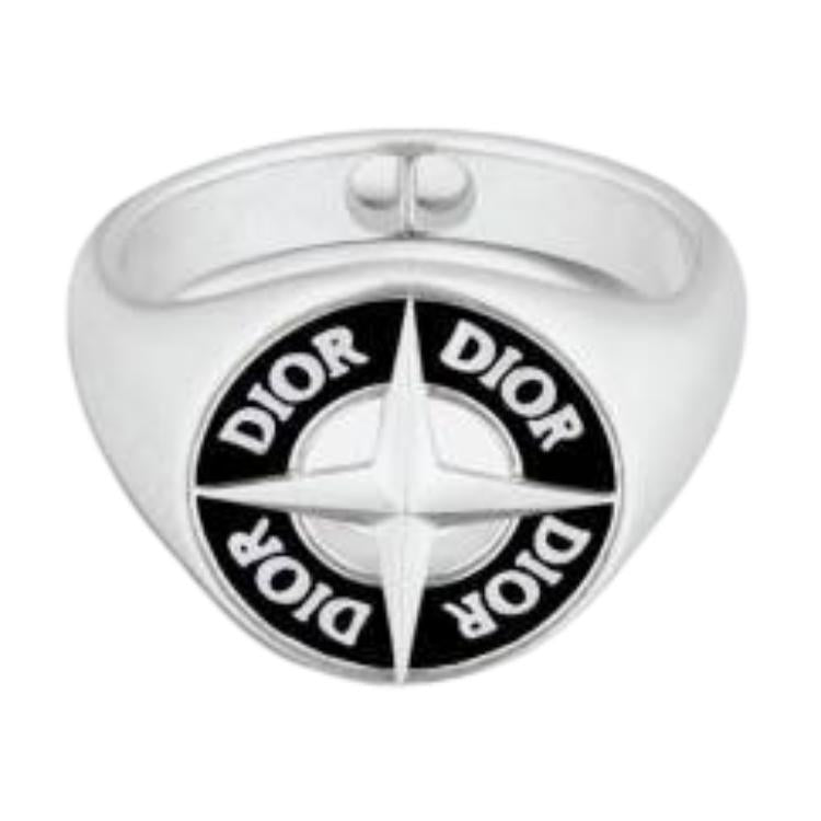 DIOR Sterling Silver Rings Men's Silver