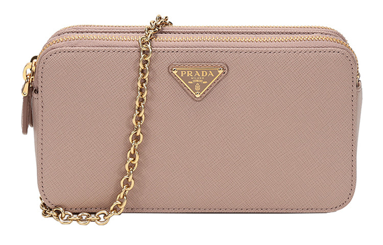 PRADA Cow Leather Shoulder Bag Women's