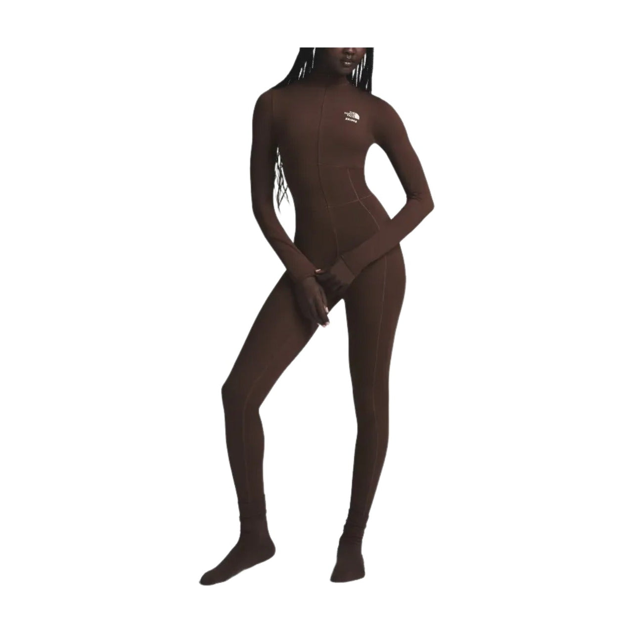 THE NORTH FACE x SKIMS FW24 Refina BodySuit 'Cocoa' NF0A8EDS-COA