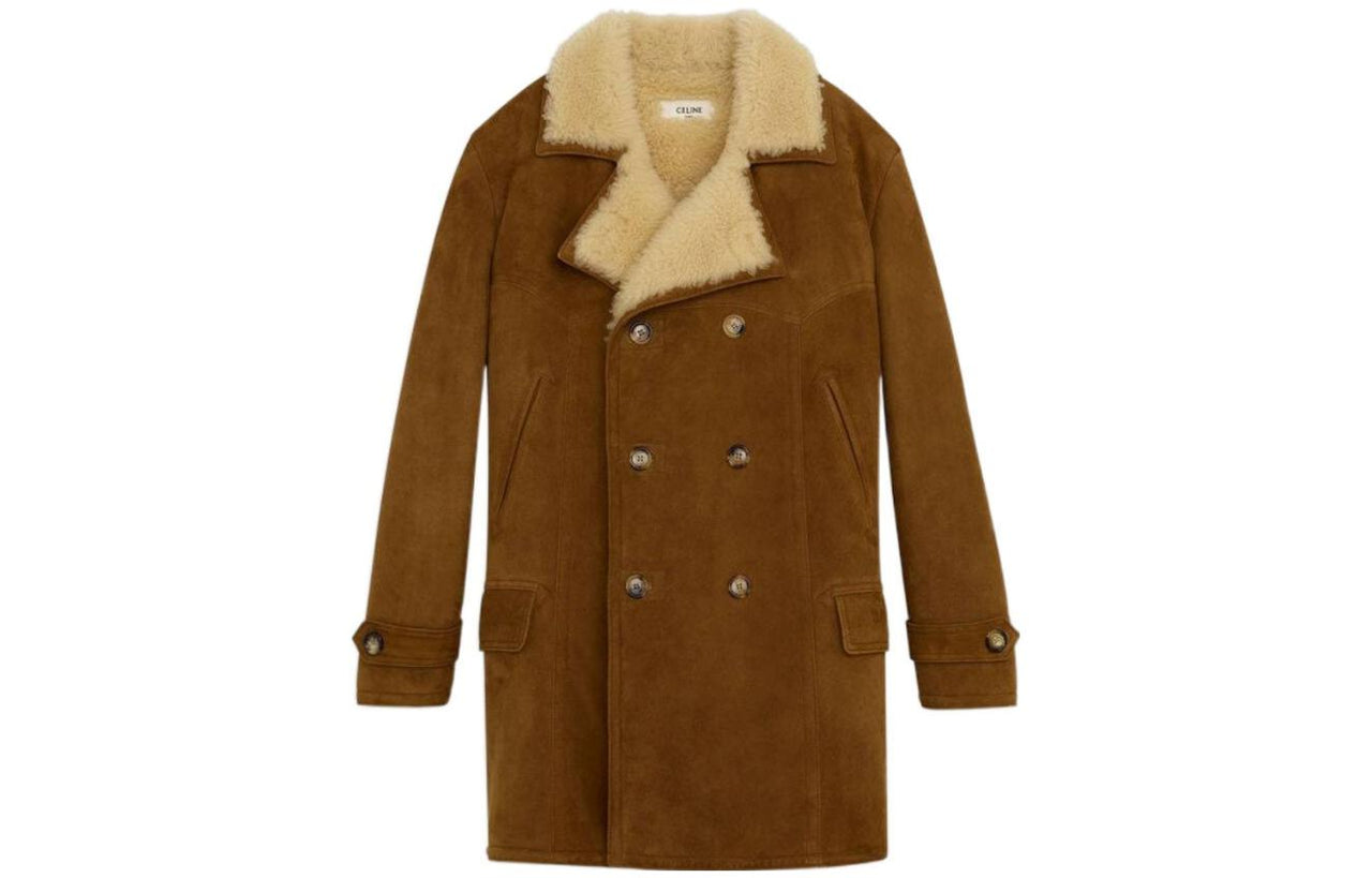 CELINE Coats Men Khaki