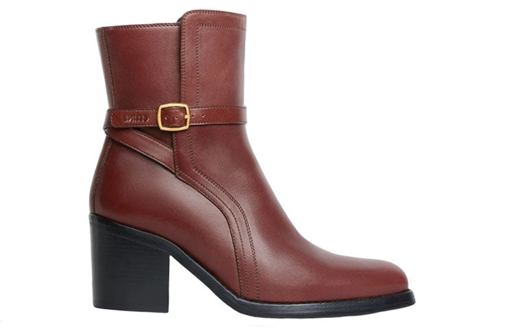 CELINE Ankle Boots Women's Brown