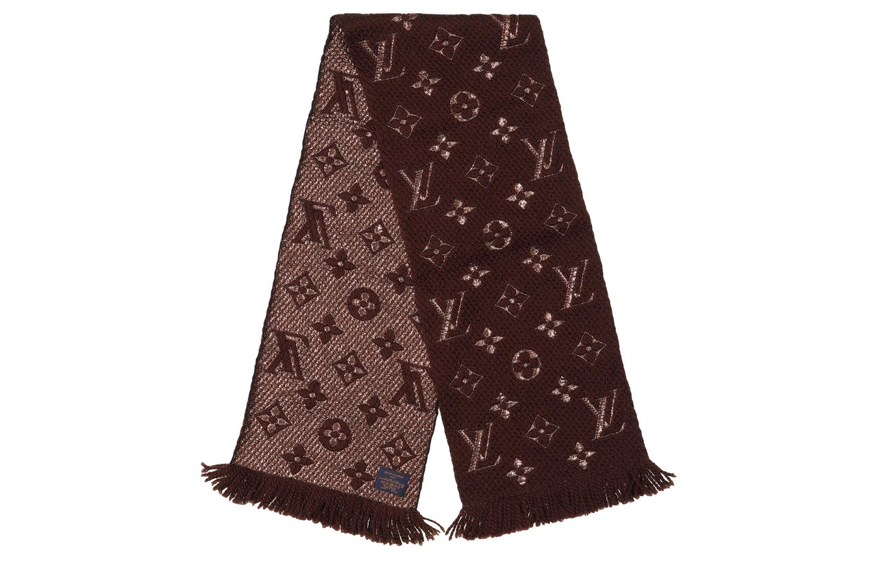 LOUIS VUITTON Knit Scarves Unisex Chestnut