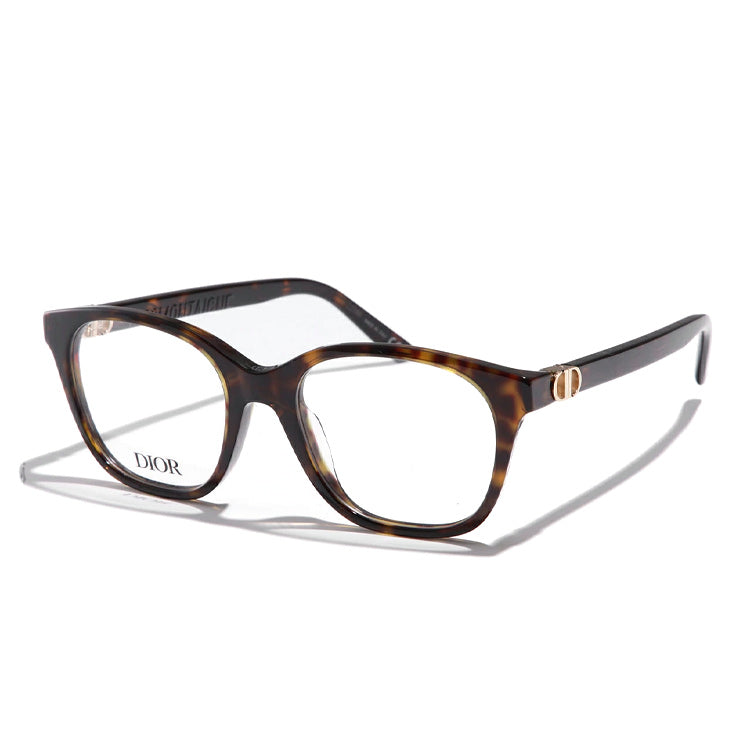 DIOR Plastic Rectangular Eyeglass Frames Women's Tortoiseshell
